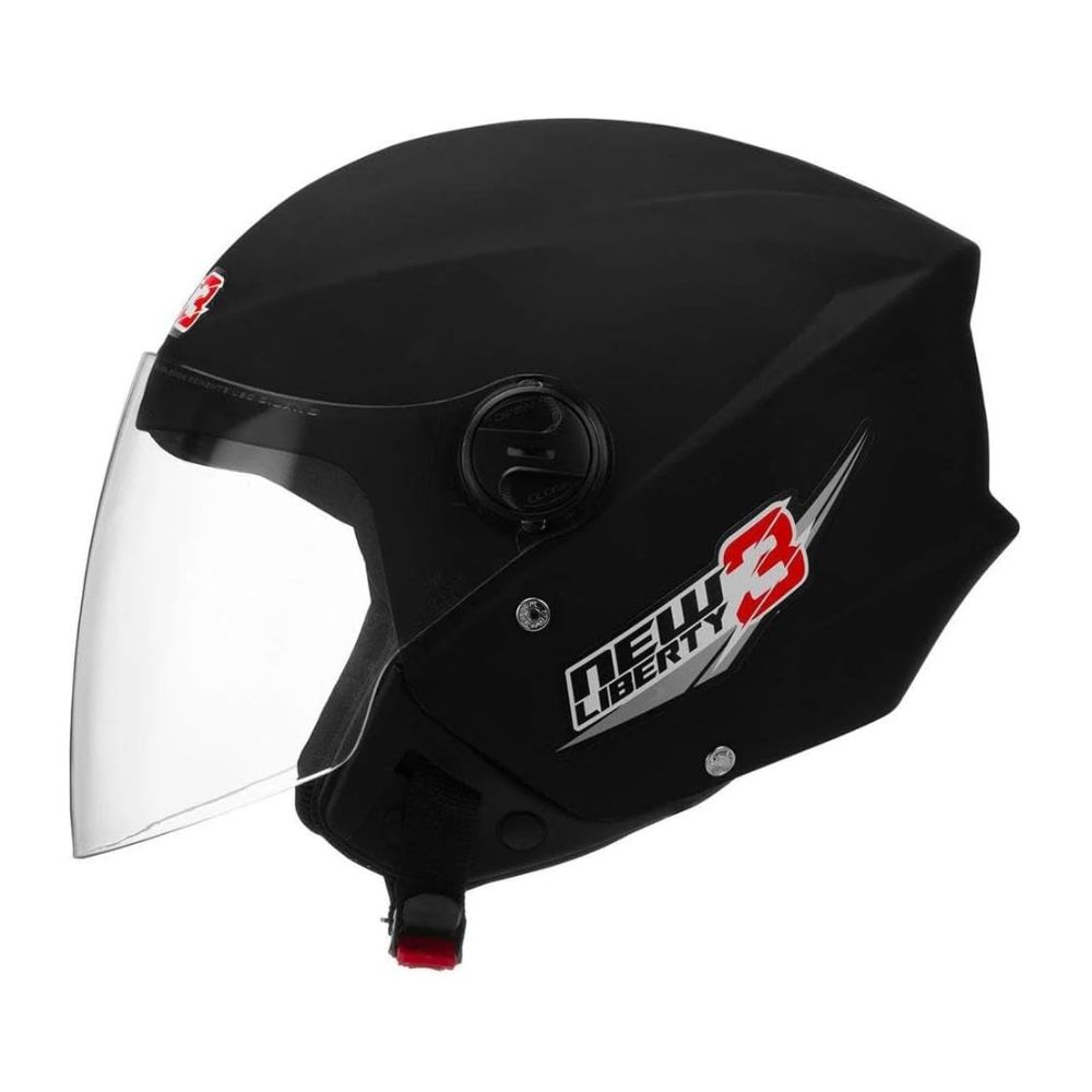 Capacete Protork Liberty 3 New CAP-490PTF Tamanho 60 Preto Fosco