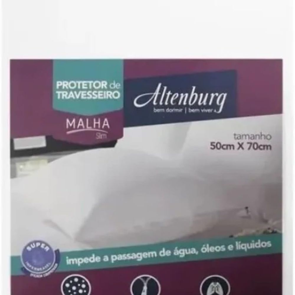Travesseiro Toque Aveludado Altenburg 48x68 Branco