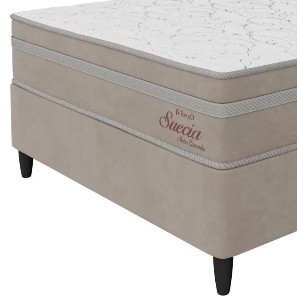 Cama Box Topázio Suécia Molas Ensacadas 138x188x52