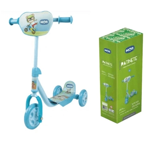 Patinete Mor 3 Rodas Infantil Azul