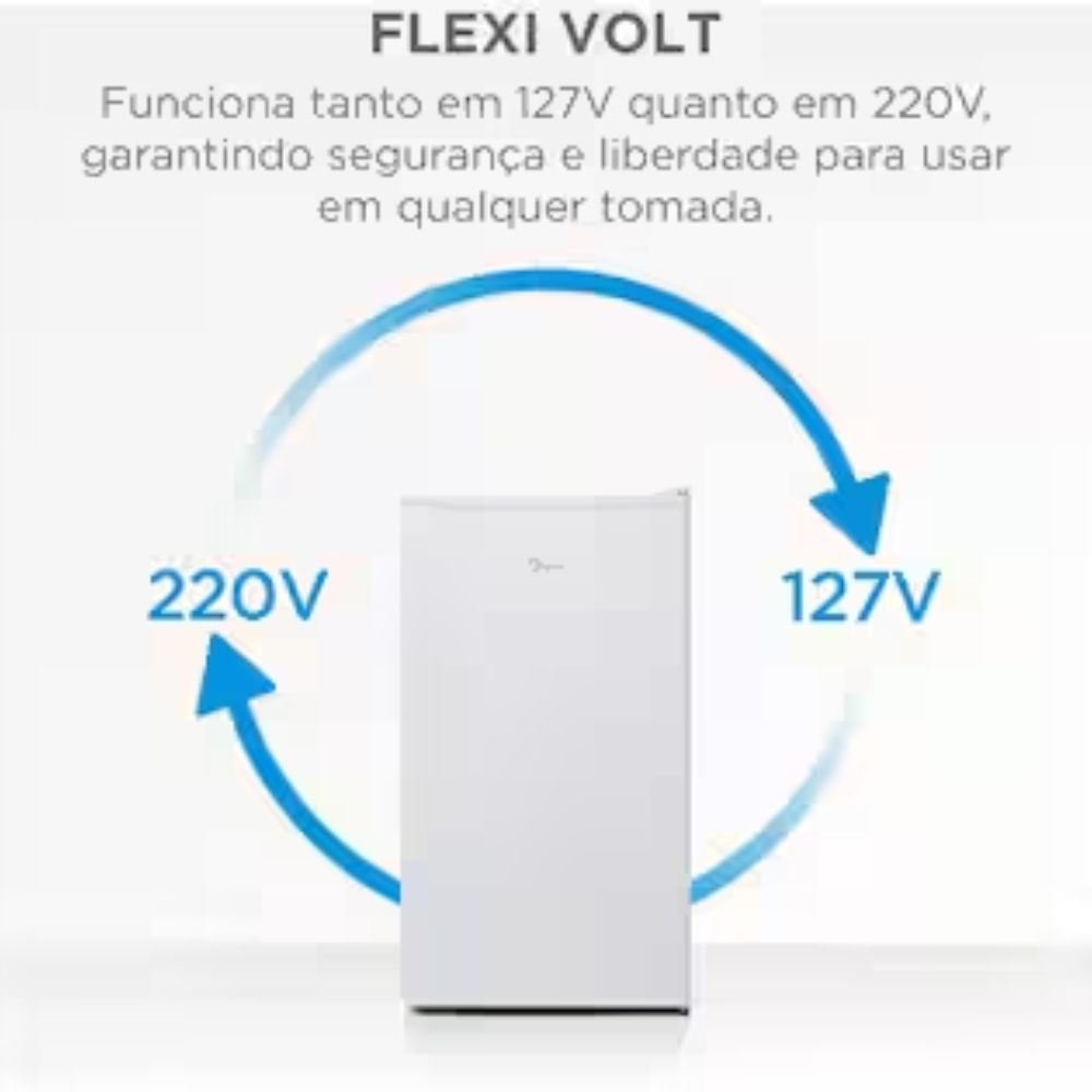 Frigobar Midea 93L Branco Inverter MDRD142FGD013