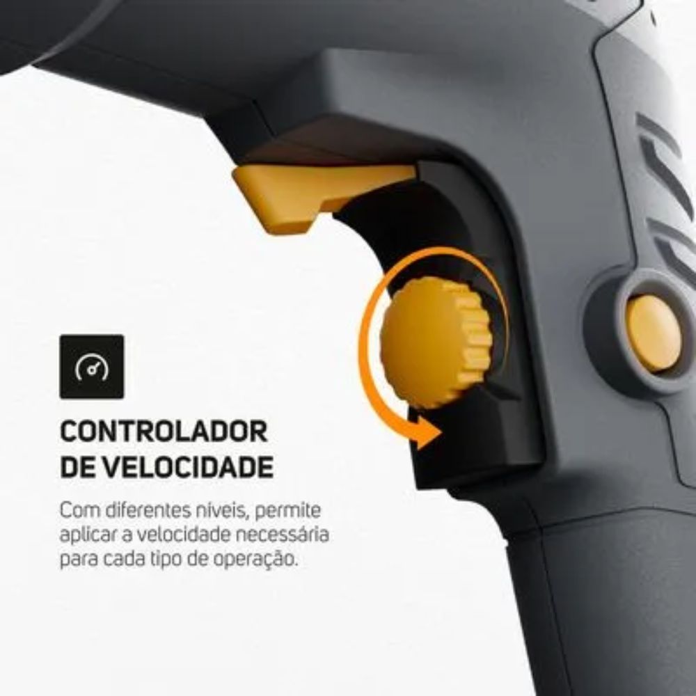 Furadeira e Parafusadeira de Impacto Wap 3/8" WF700FE