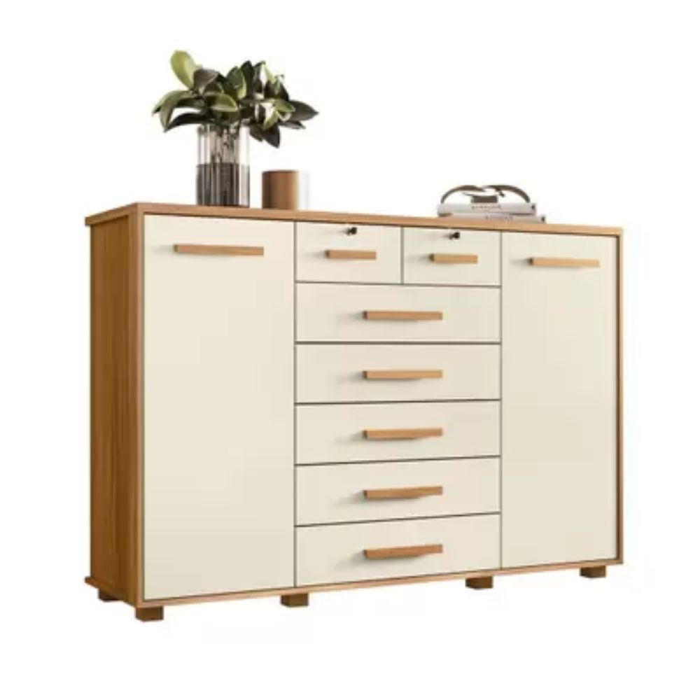 Cômoda 2 Portas 7 Gavetas Fontana Albatroz Móveis