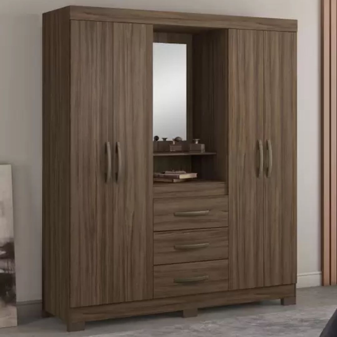 Guarda Roupa Notavel Nt 5015 Ref 220 Nogal Trend/Nogal