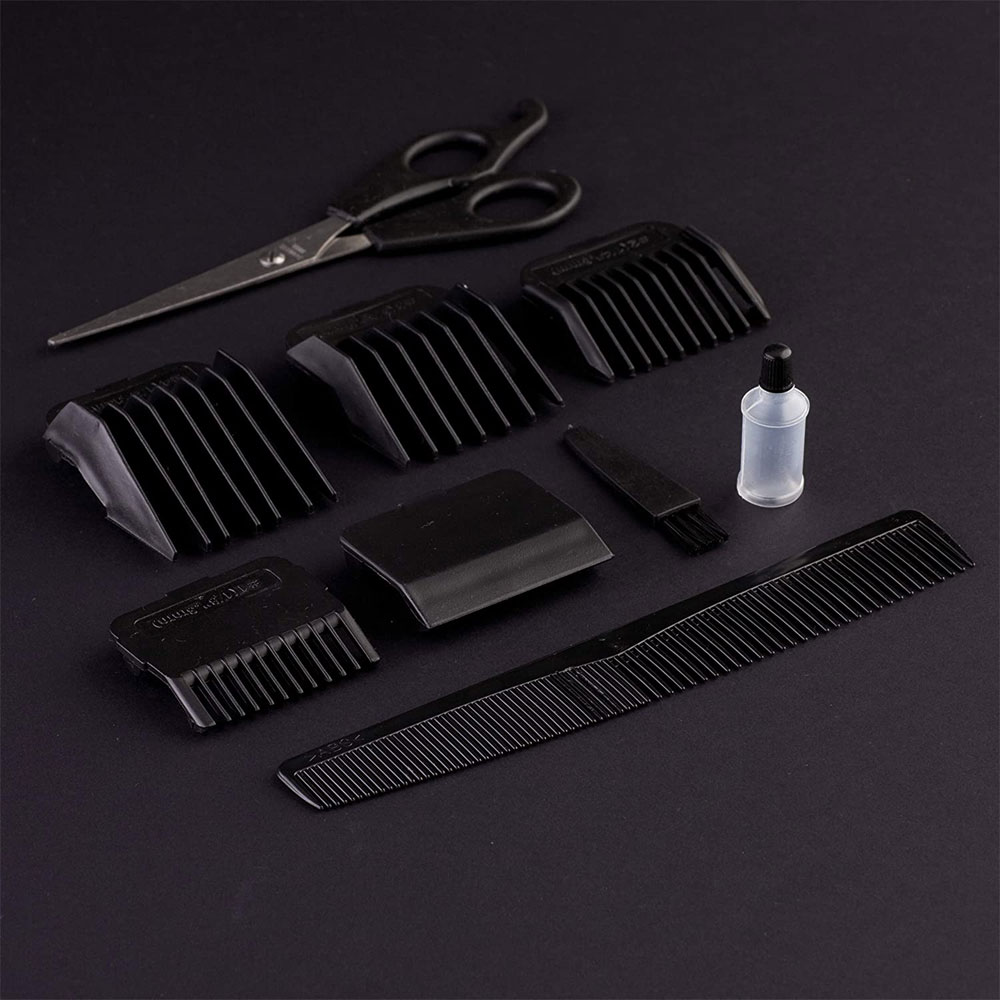 Máquina de Cortar Cabelo Cadence Cinza 220V + Acessórios