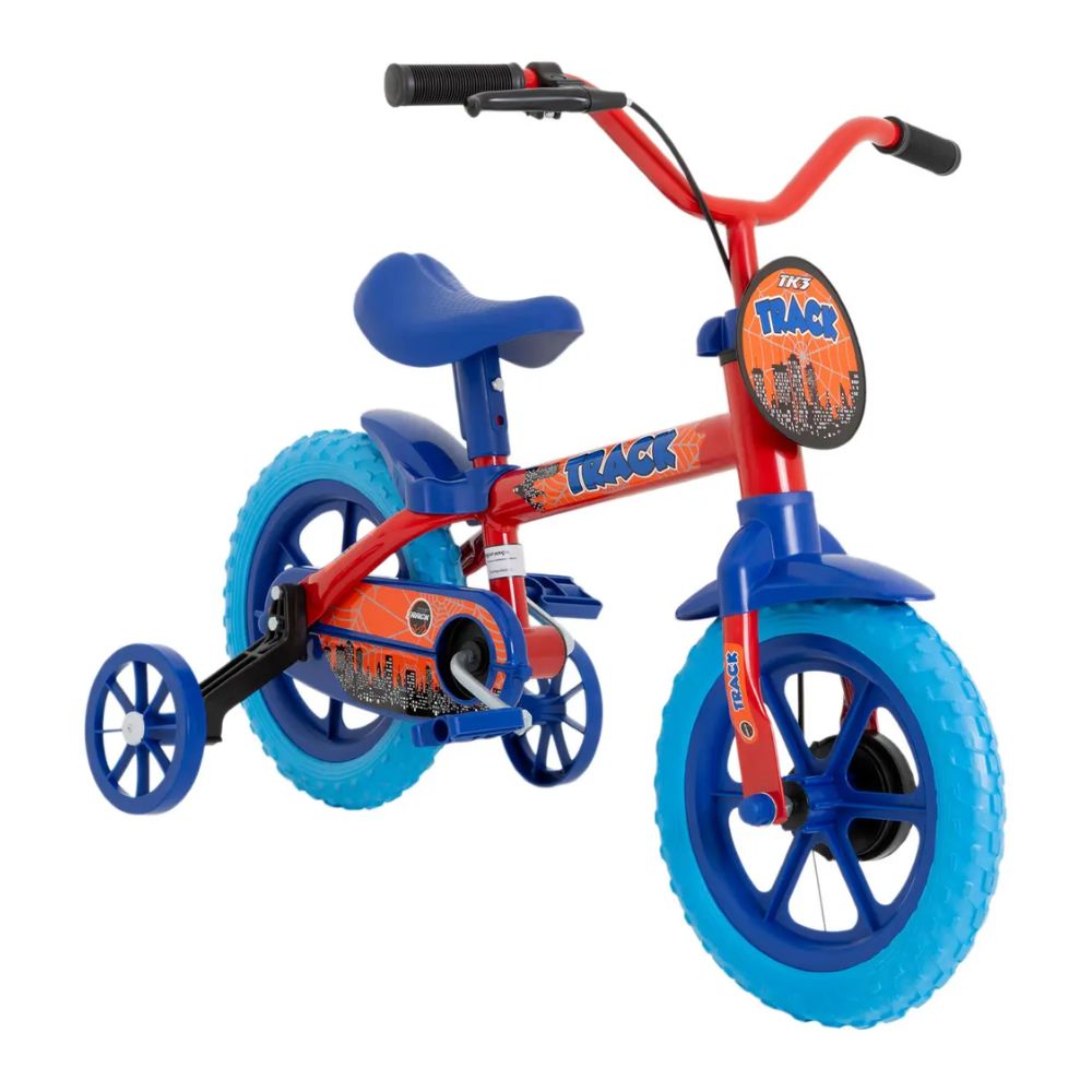 Bicicleta Infantil Track Aro 12 Azul/Vermelho