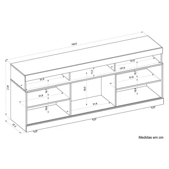 Rack Dj Dili 160 Marroquim/off White (at)
