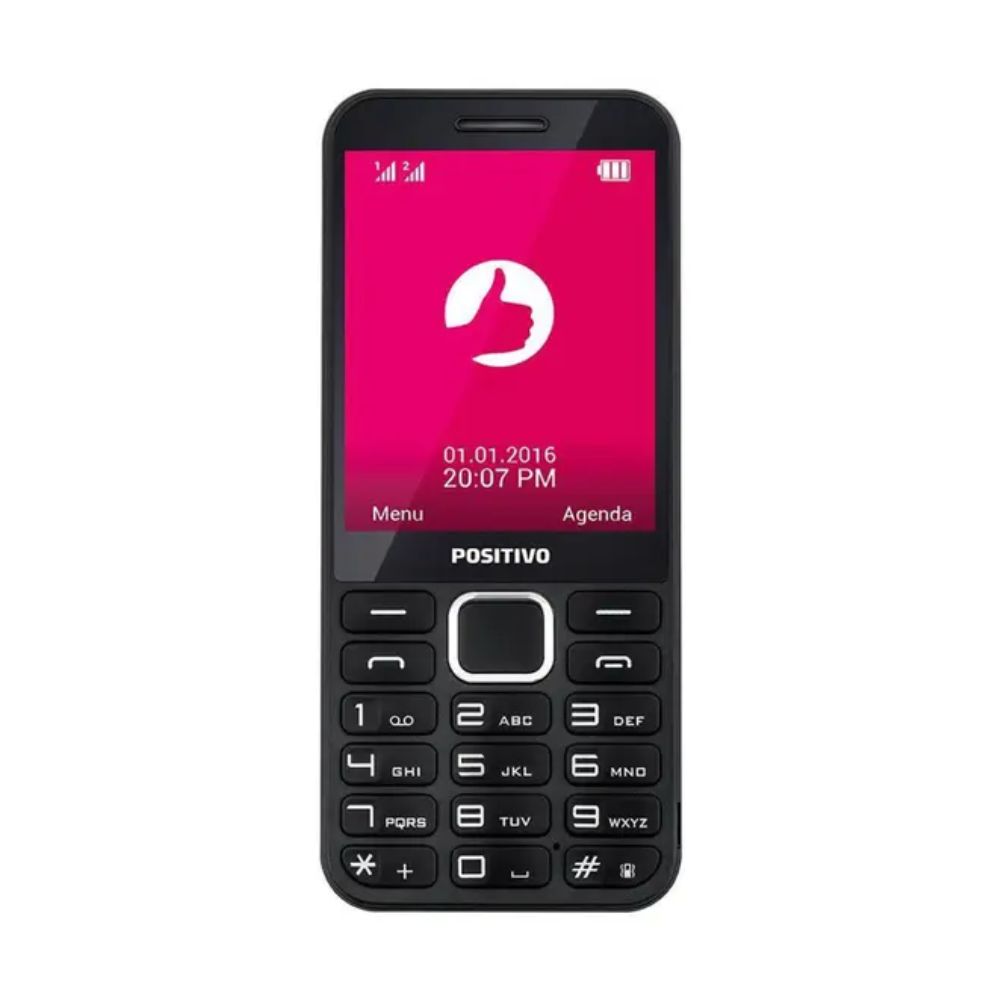 Celular P28 Dual Chip Preto Positivo