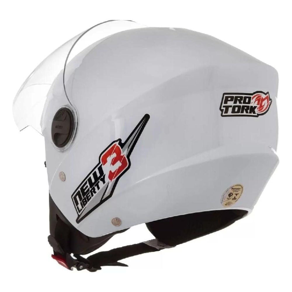 Capacete Protork Liberty 3 New CAP-489BC Tamanho 58 Branco