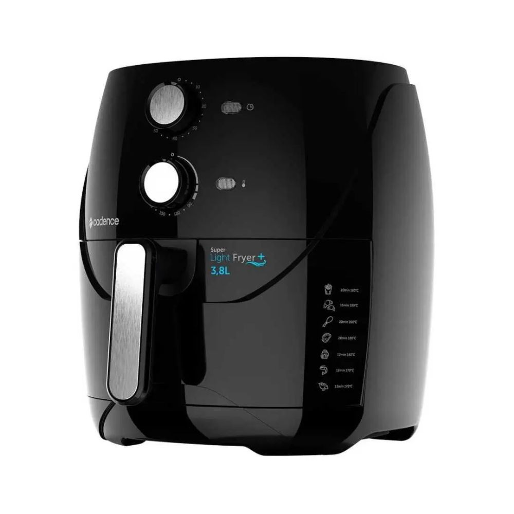 Fritadeira Air Fryer 3,8L Super Light Preta FRT555 220V Cadence
