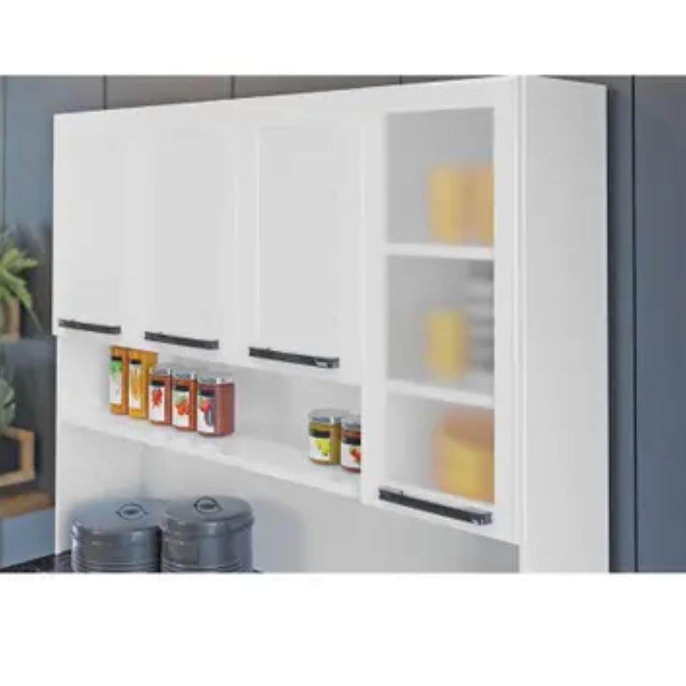 Cozinha Compacta Itatiaia Florença 140 em Aço 8 Portas 2 Gavetas