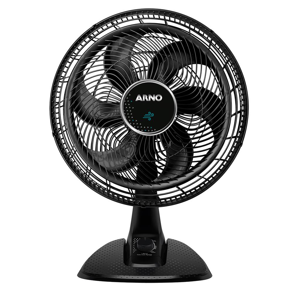 Ventilador de Mesa Arno Ultra Silence Force VD40 40cm, 6 Pás, 220w - Preto