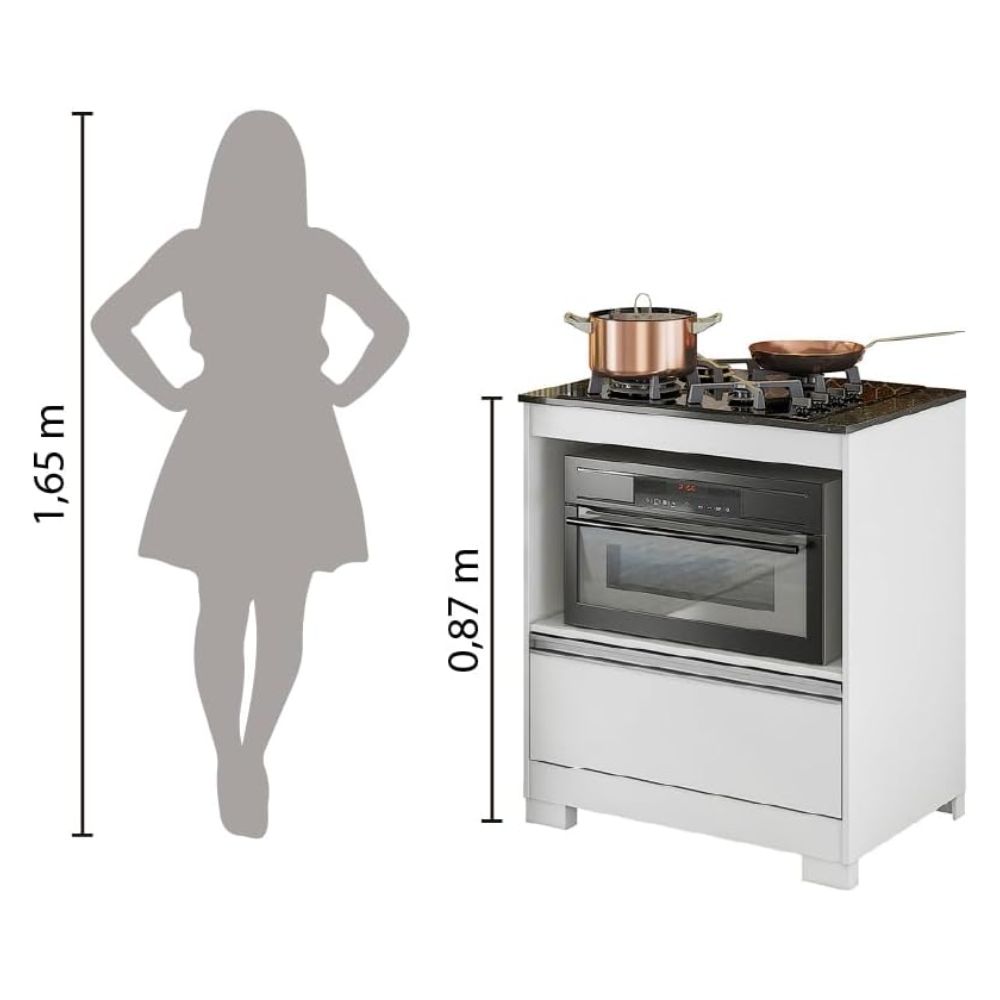 Balcão Notável Cooktop NT 3110 Branco New