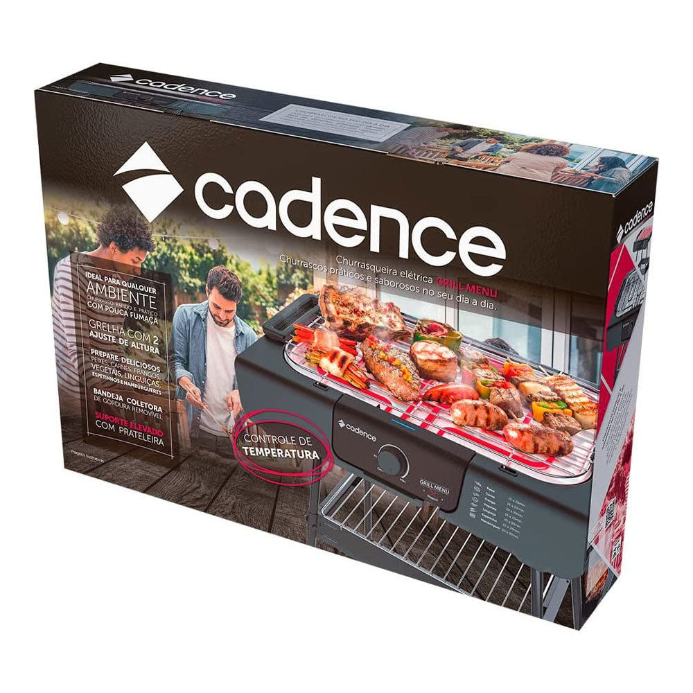 Churrasqueira Elétrica Grill Candece GLR860 Preta 220v
