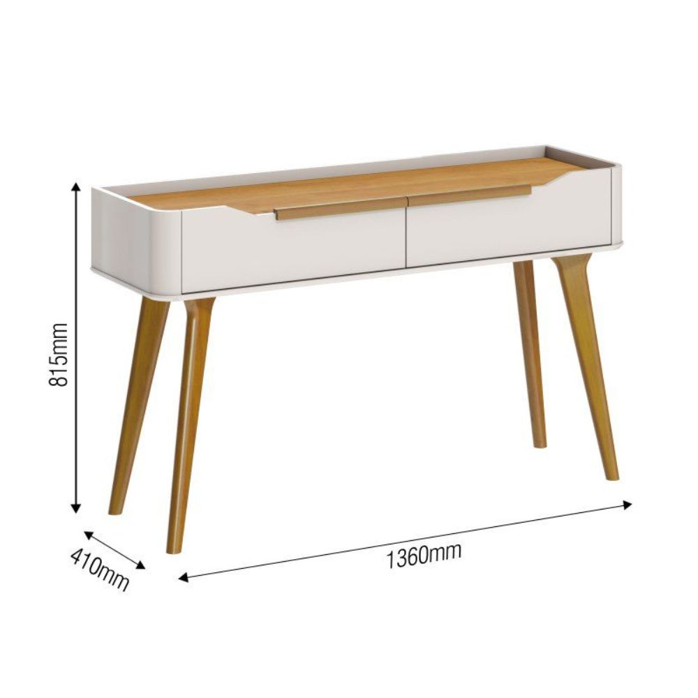 Aparador Imcal Classic 1.36 Nature com Off White