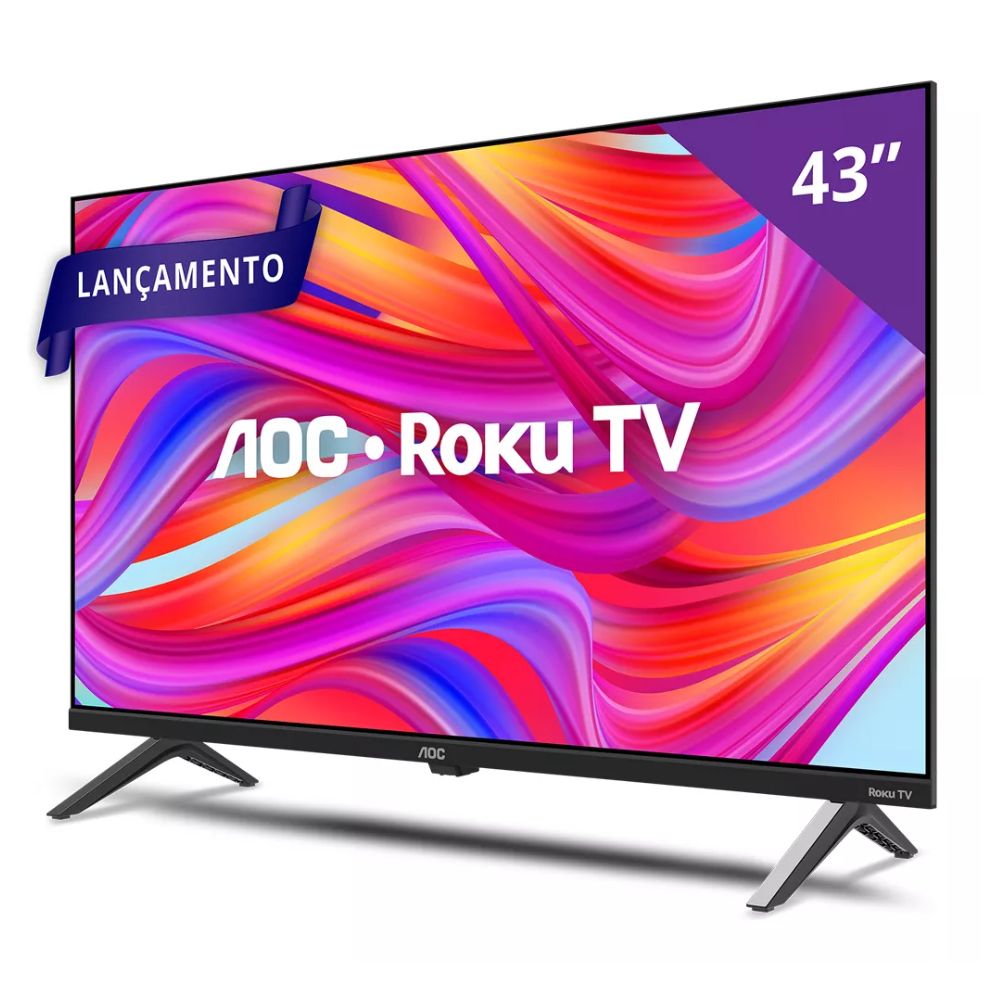 Smart TV AOC 43 Polegadas LED Roku 42S5045 Full HD Wi-Fi