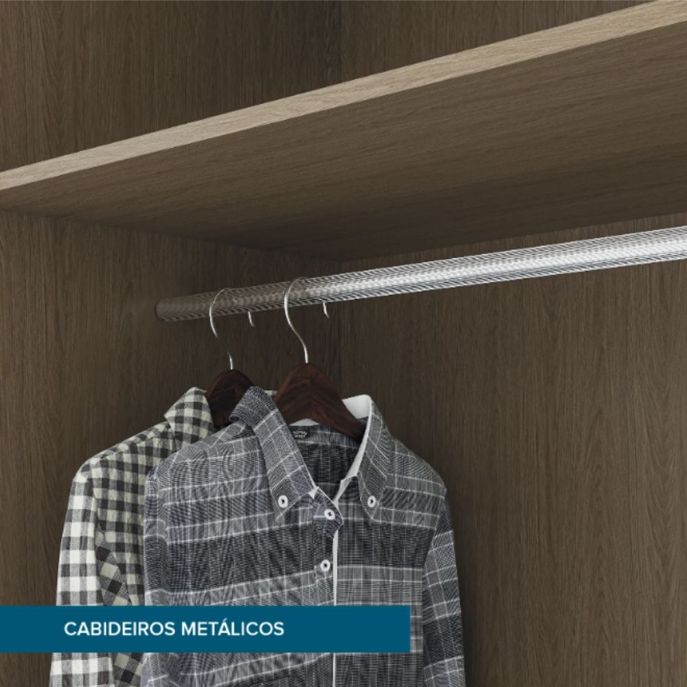 Guarda Roupa Rimo New Honduras 6 Portas Jequitibá/OffWhite