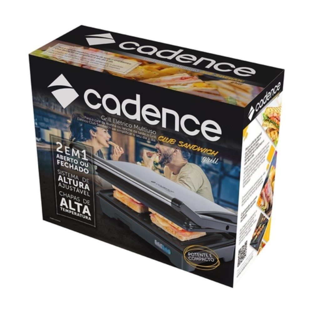 Grill Cadence Chapa Dupla GRL 615