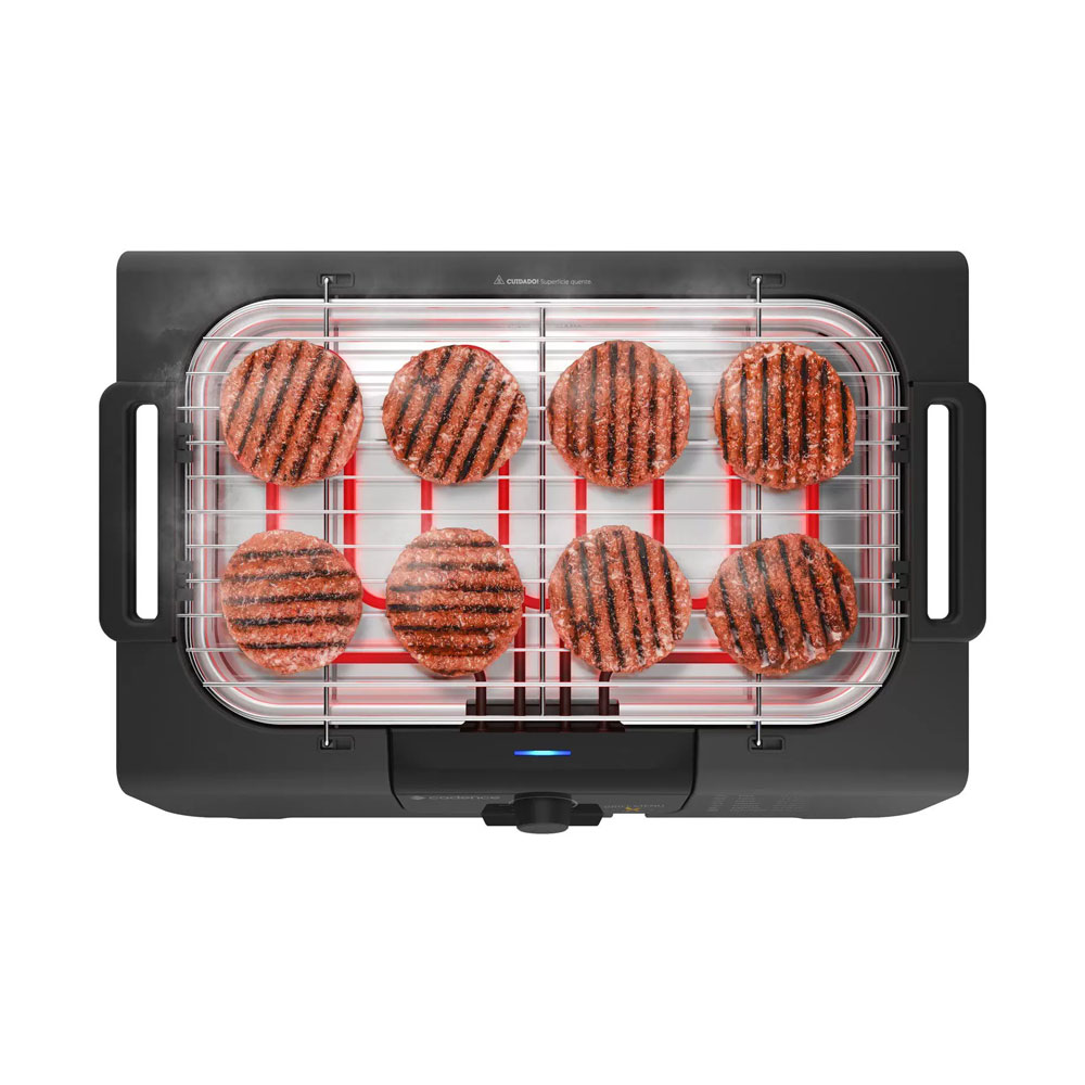 Churrasqueira Elétrica Portátil Cadence Grill GRL810 com Bandeja Coletora e Grelha