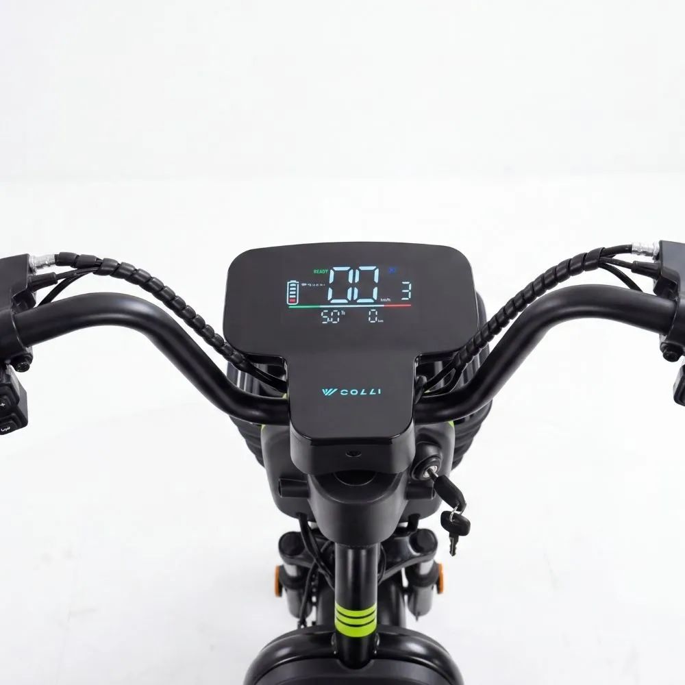 Bicicleta Elétrica Colli Way 4.0 Pro 1000W Aro 14 Verde Neon