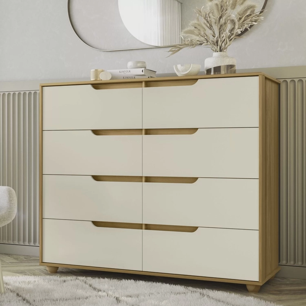 Comoda Albatroz Doble Carvalho /off White