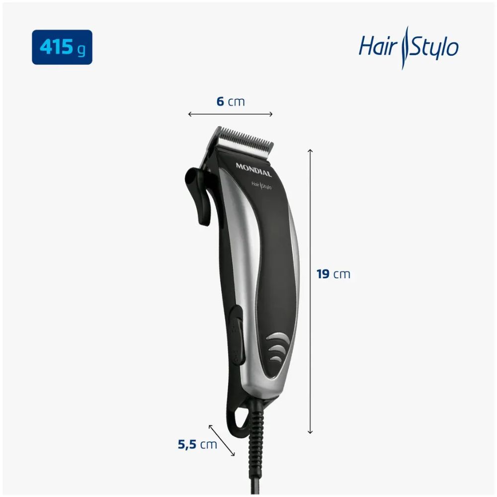 Máquina de Cortar Cabelo Mondial Hair Stylo CR-02