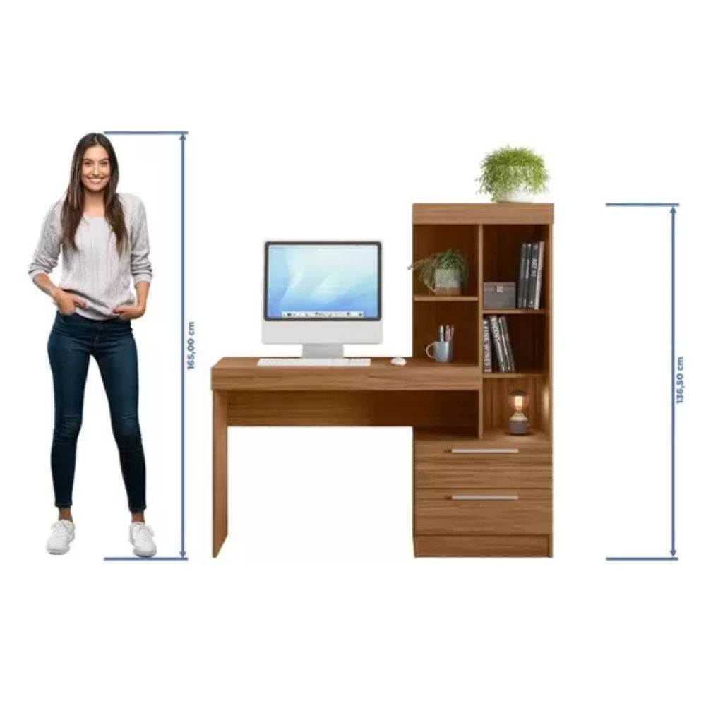 Mesa Notável Office 1.32 Metros NT 2010 REF 242 Freijo Trend