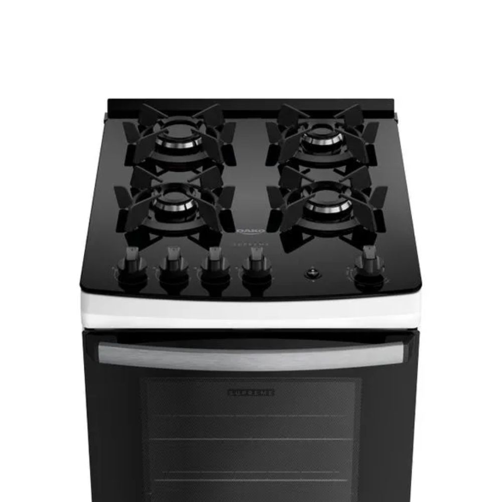 Fogão Dako Supreme Glass 4 Bocas Branco
