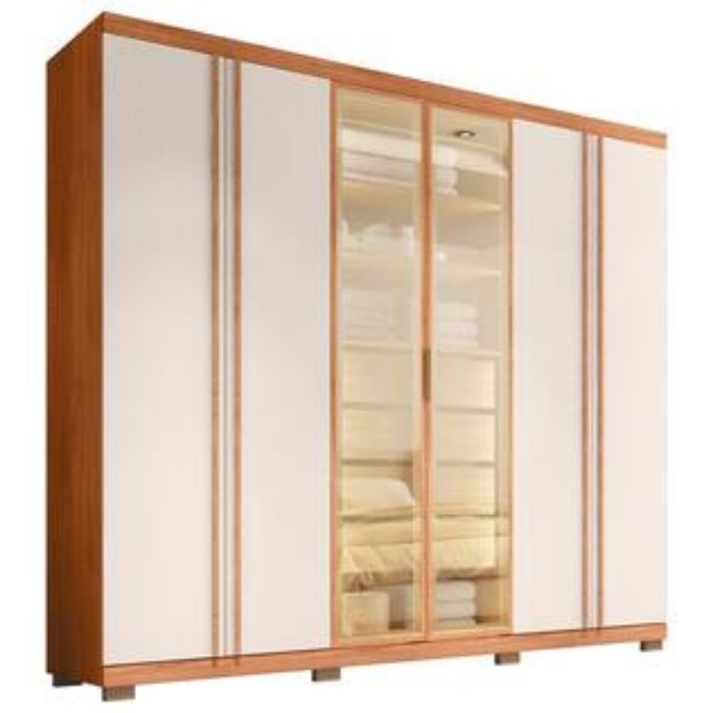 Guarda-roupa Casal 4 Gavetas 6 Portas Caemmun Acacius
