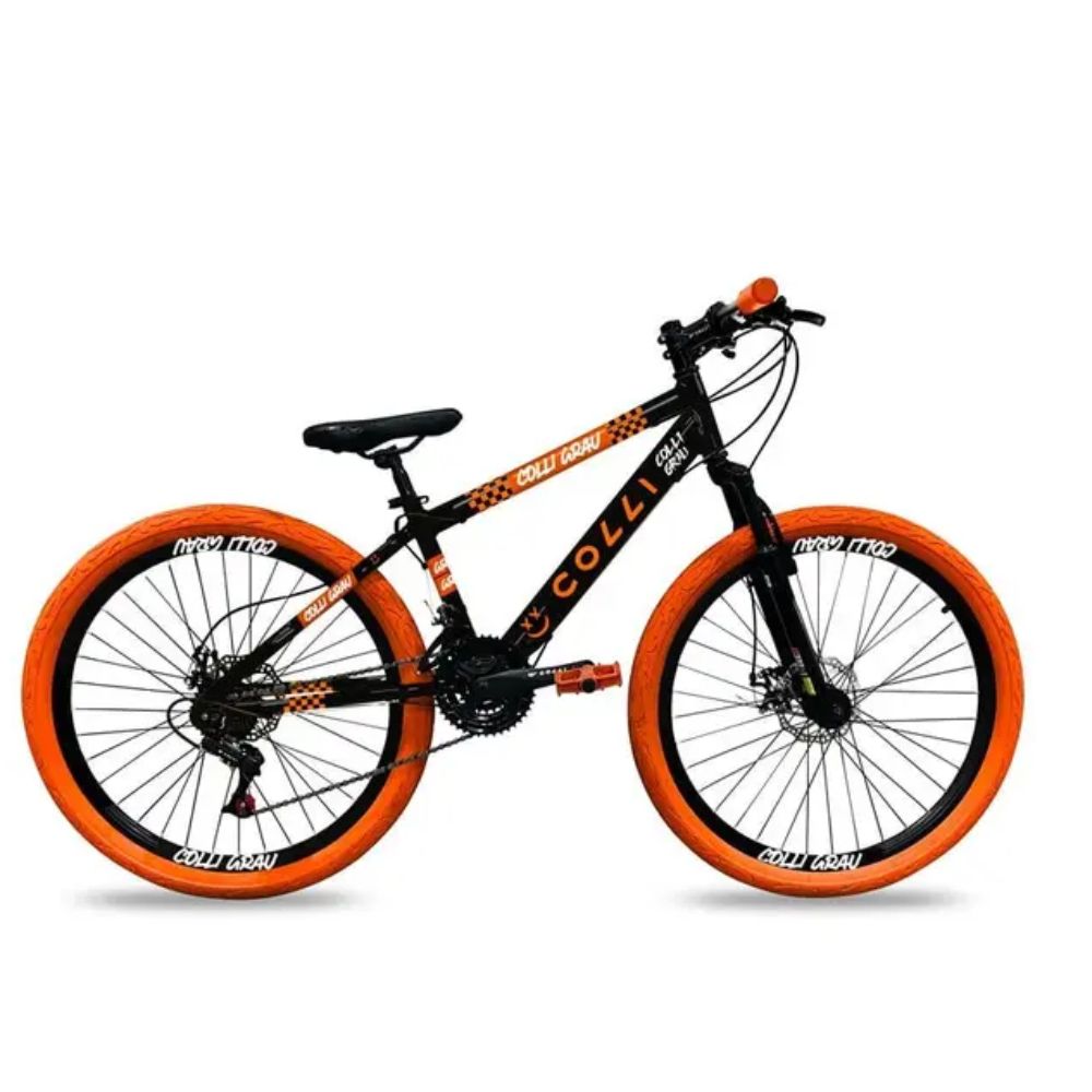 Bicicleta Colli Grau Aro 26 21M Preto Fosco