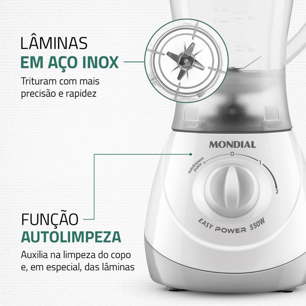 Liquidificador Mondial L-550 Branco