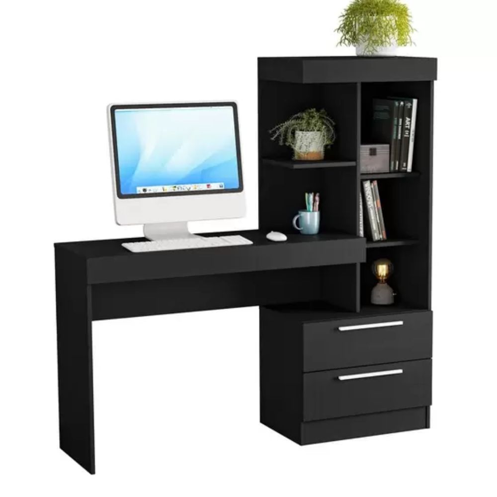 Mesa Notável Office 1.32 metros NT 2010 REF 173 Preto Tx