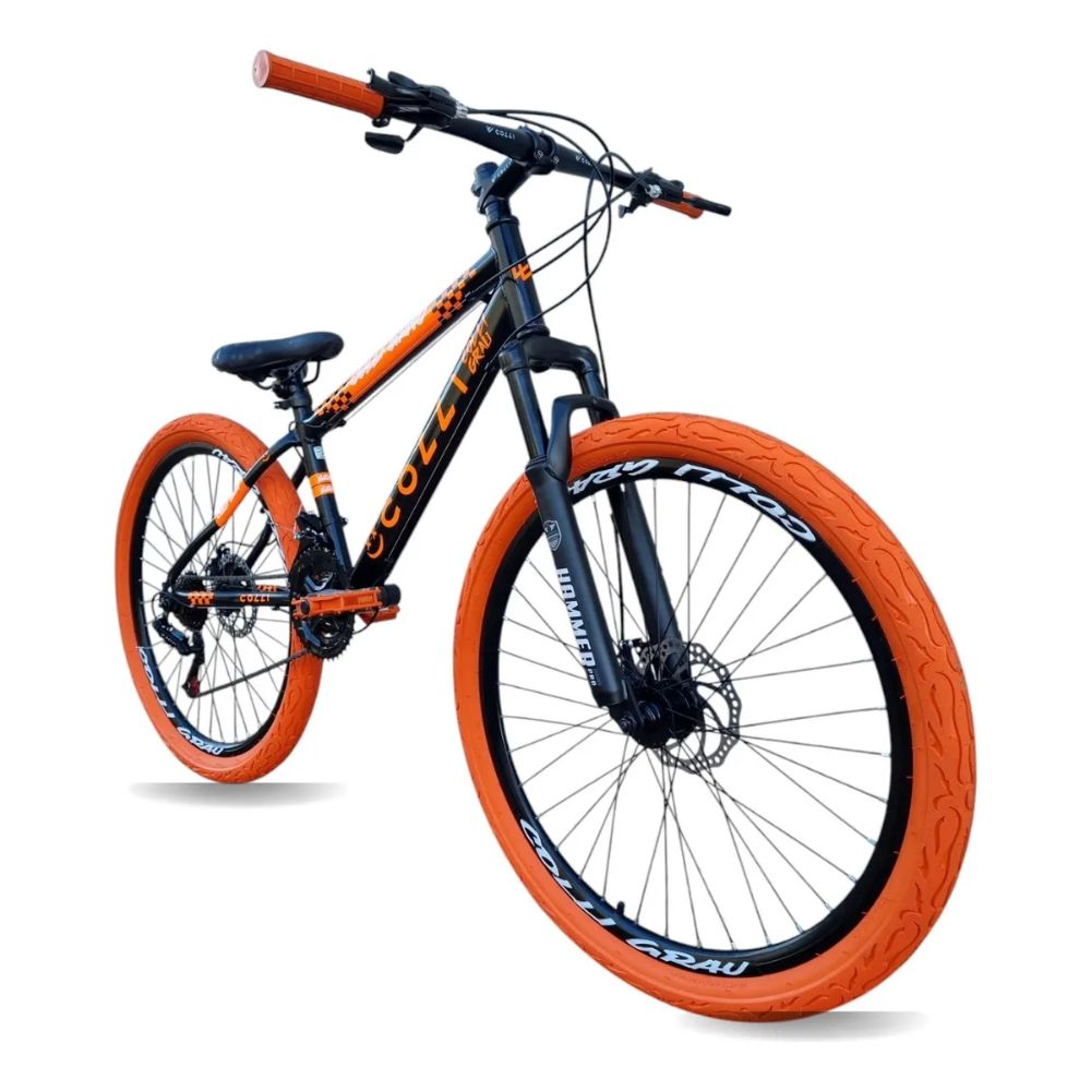 Bicicleta Colli Grau Aro 26 21M Preto Fosco