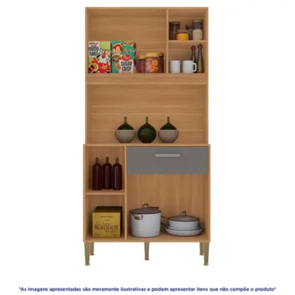 Cozinha Compacta Kits Paraná Zen 3 Portas 1 Gaveta