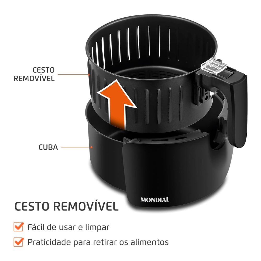 Fritadeira Mondial Air Fryer AF-36 New Pratic 3,6 Litros