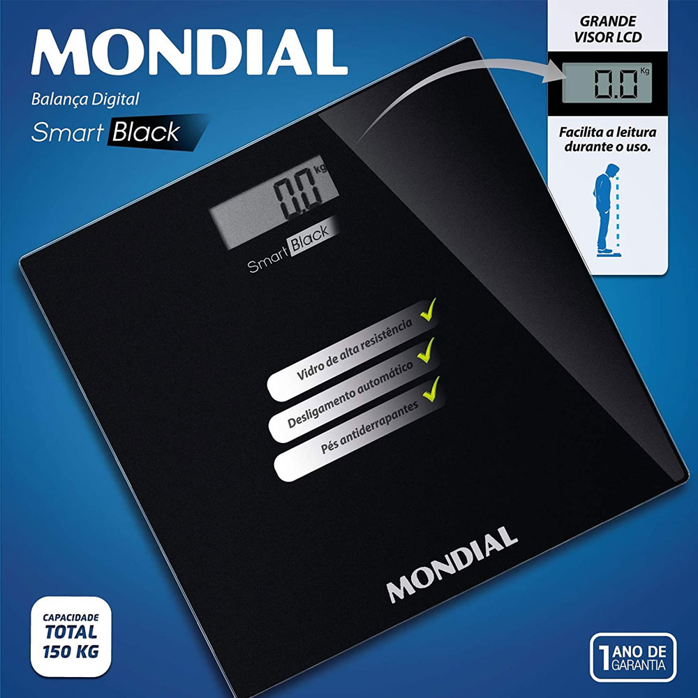 Mondial Balança Digital Bl-05 Preto Bivolt