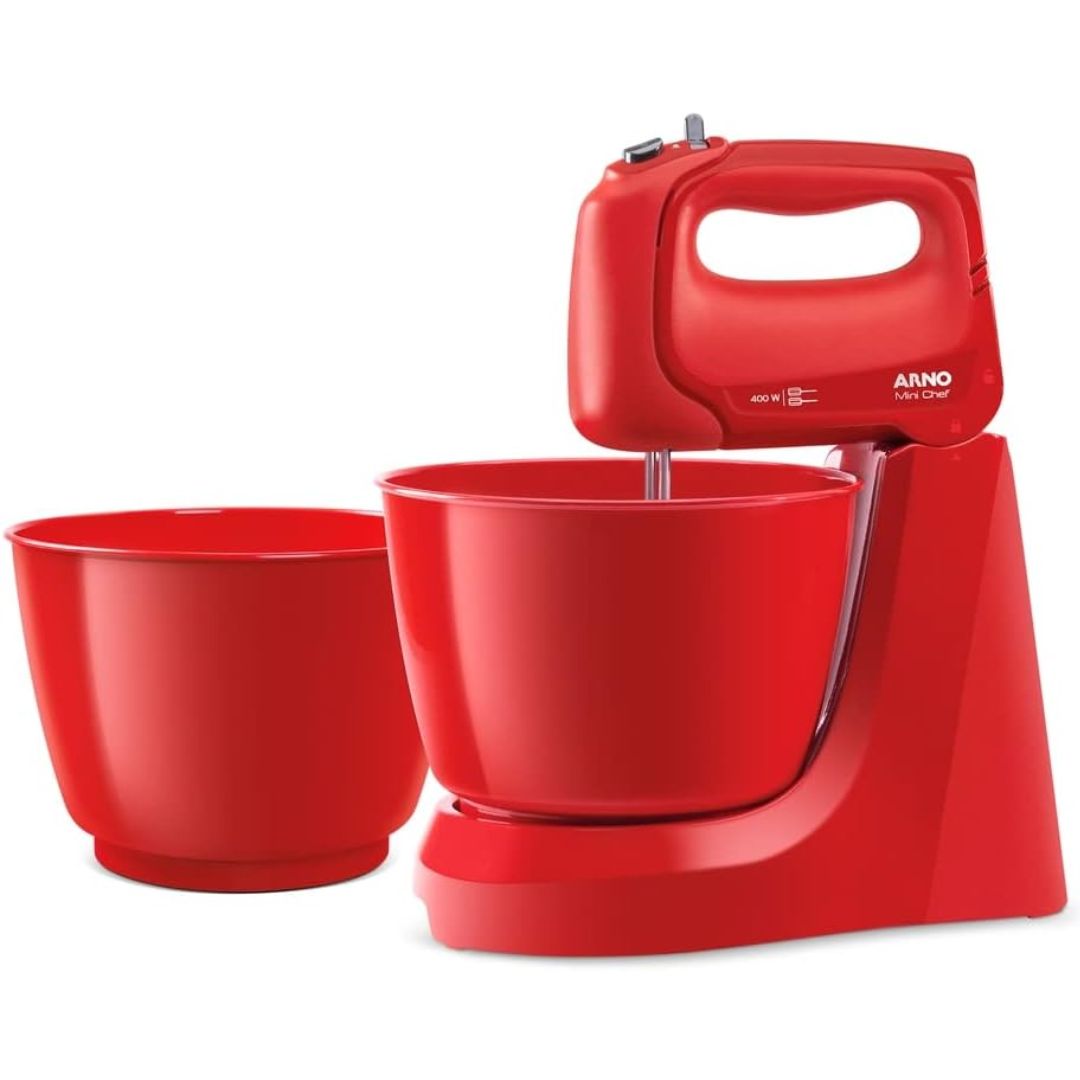 Batedeira Arno Mini Chef 400W HM12 Vermelha