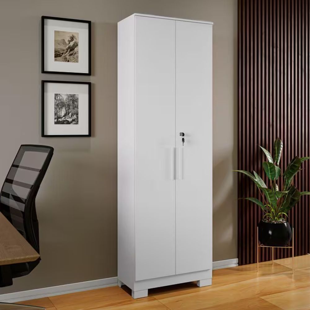Armário Multiuso Ronipa Bordo 2 Portas Com Chave Branco