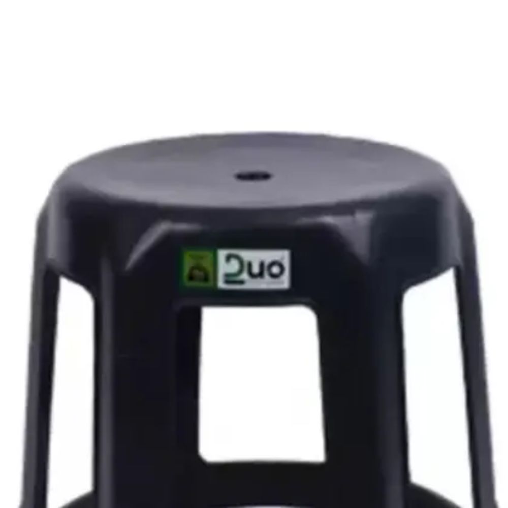 Banqueta De Plástico Sarah Duo Preto - DUOPLAST