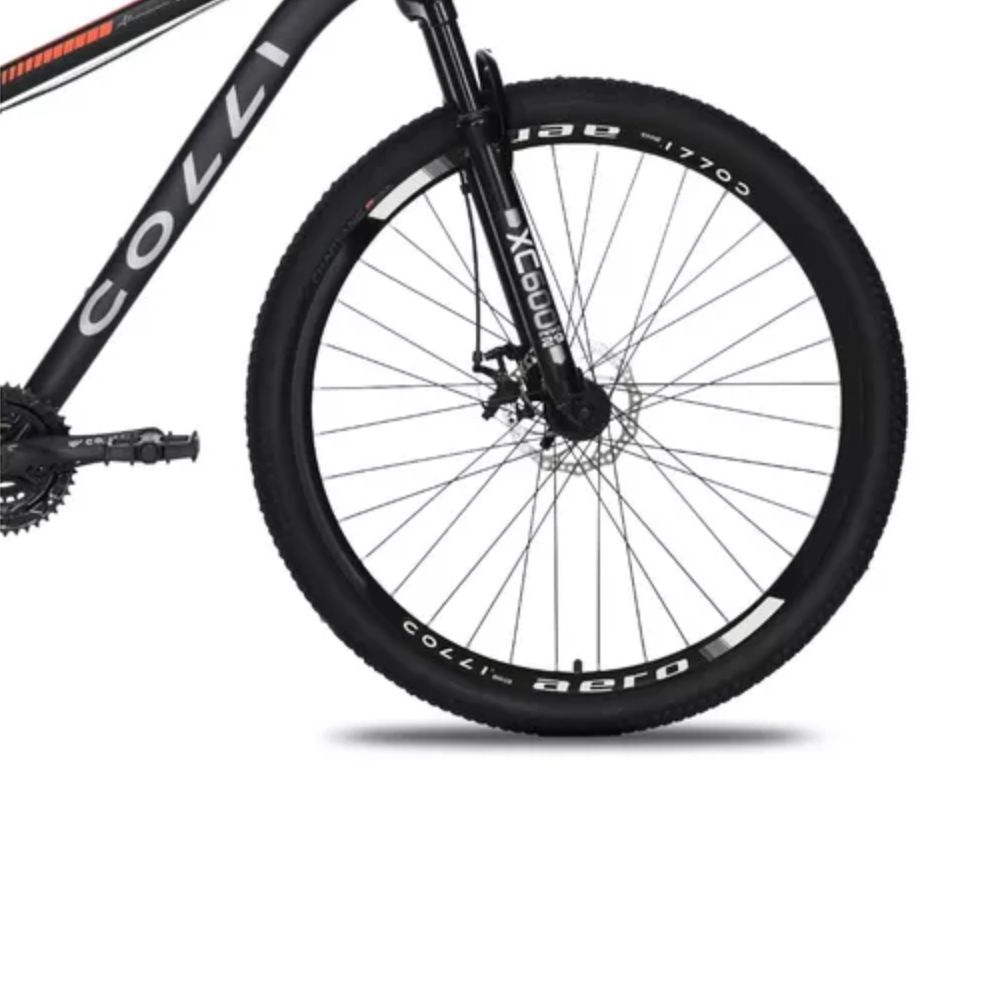 Bicicleta Colli Toronto Preto/laranja Neon Aluminio Aro 29 Disco-shimano 21M