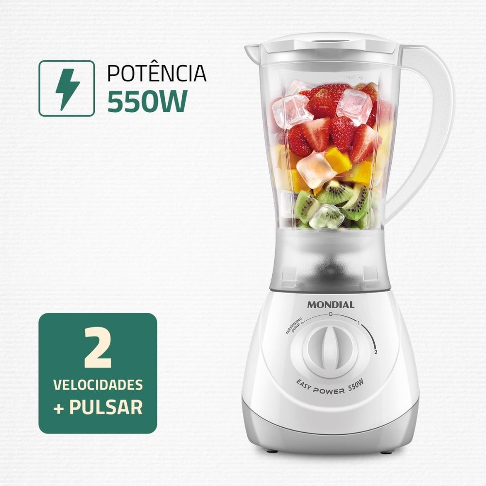 Liquidificador Mondial L-550 Branco