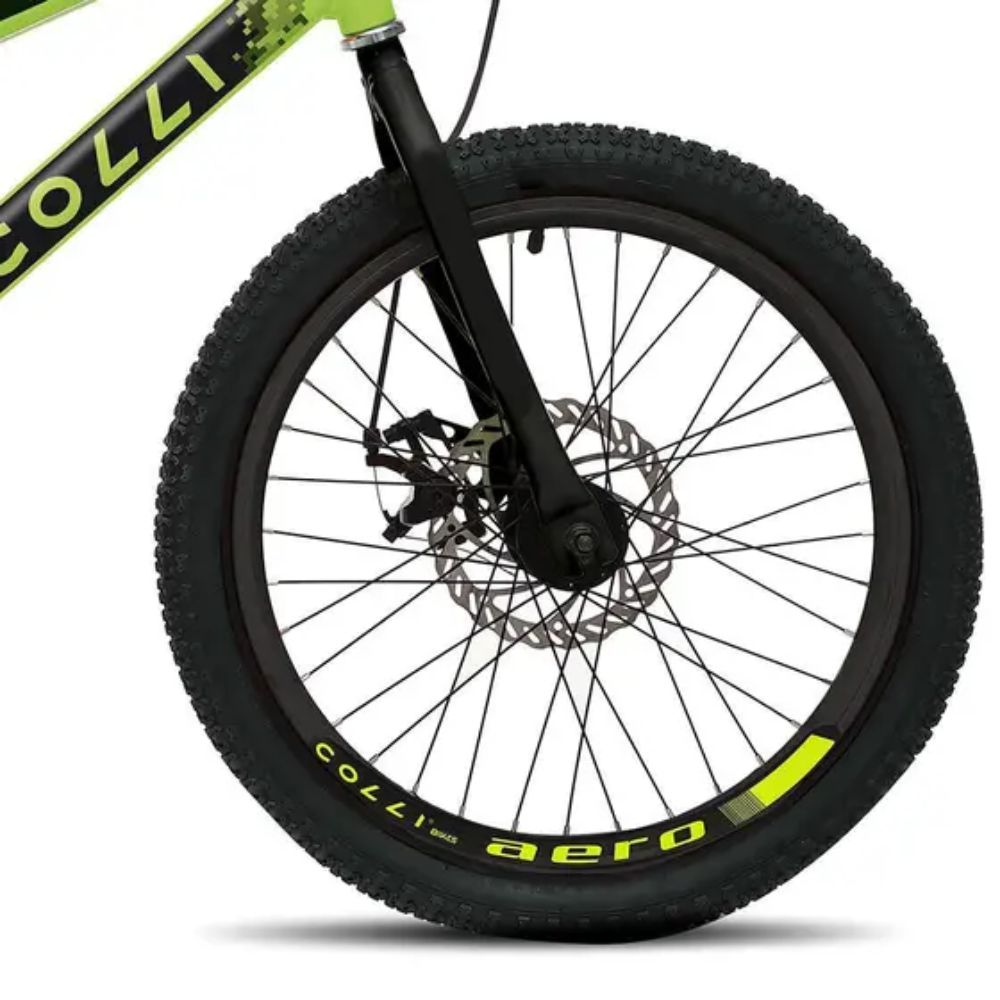 Bicicleta Max Boy Aro 20 Colli Freio V-Brake Amarelo Neon