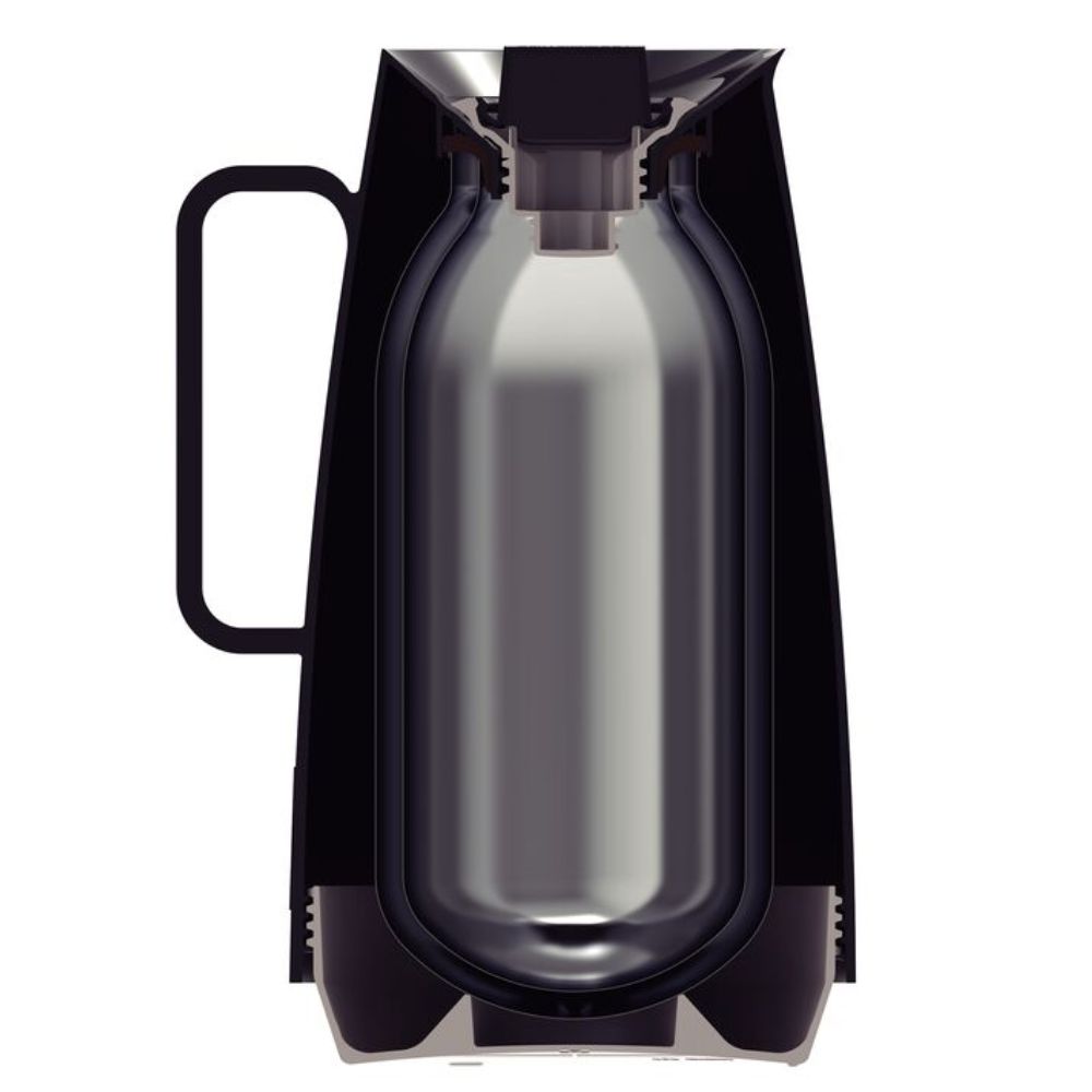 Bule Térmico Tramontina Exata em Plástico Preto com Ampola de Vidro 500 ml