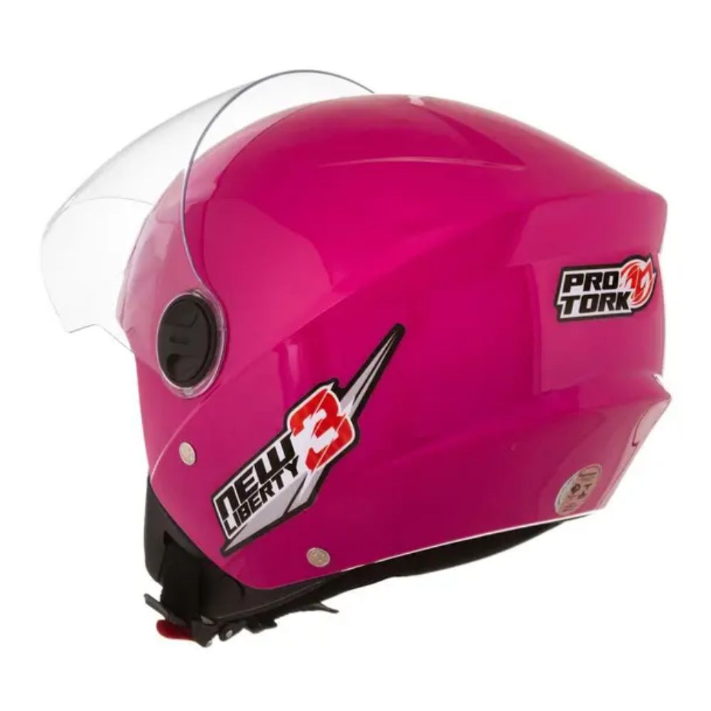 Capacete ProTork Liberty 3 New CAP-488RS Tam 58 Rosa