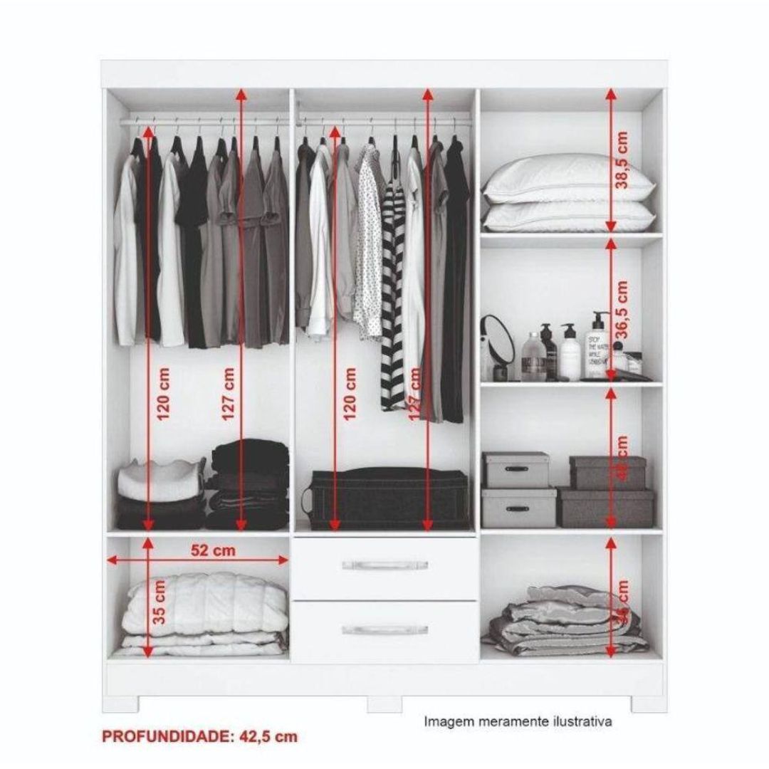 Guarda Roupa Notável Nt 5130 Freijó Trend/off White