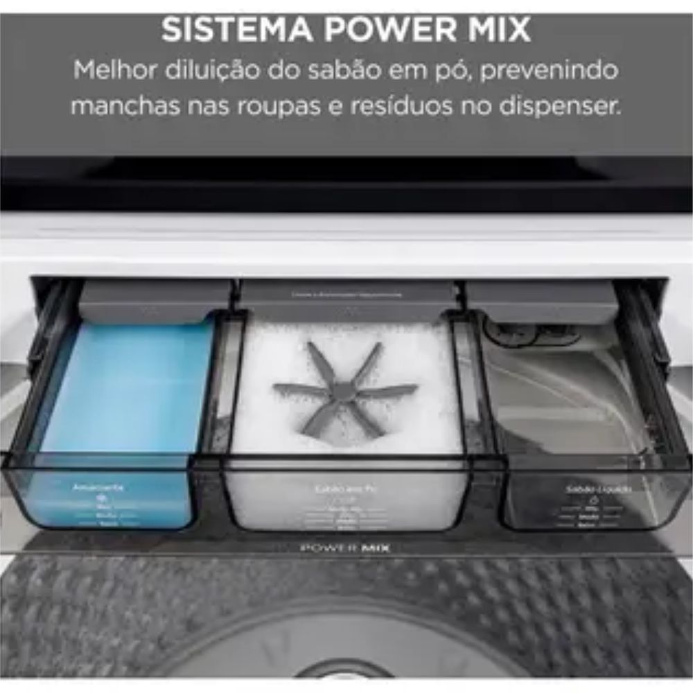 Lavadora de Roupas Midea 14kg Cesto Inox 13 Programas de Lavagem Branca MA512W140A/WK05