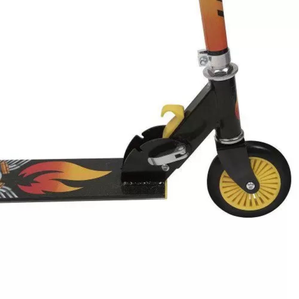 Patinete 2 Rodas Dobrável Juvenil  Preto Mor