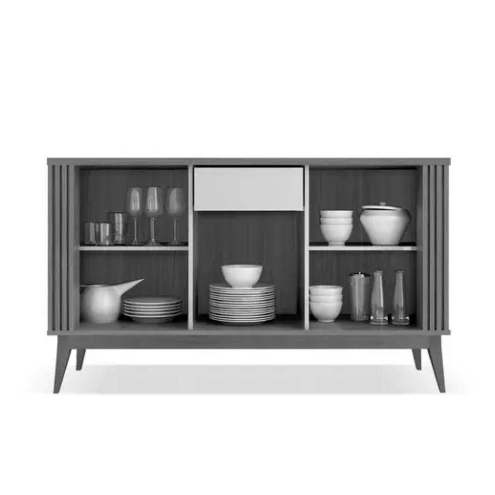 Buffet Argo Cedro Off White 778170 Pés em Madeira EDN