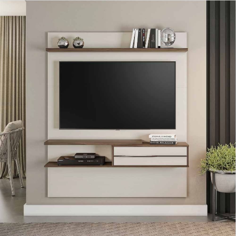 Painel Notavel Nt 1155 Off White/ Nogal Trend