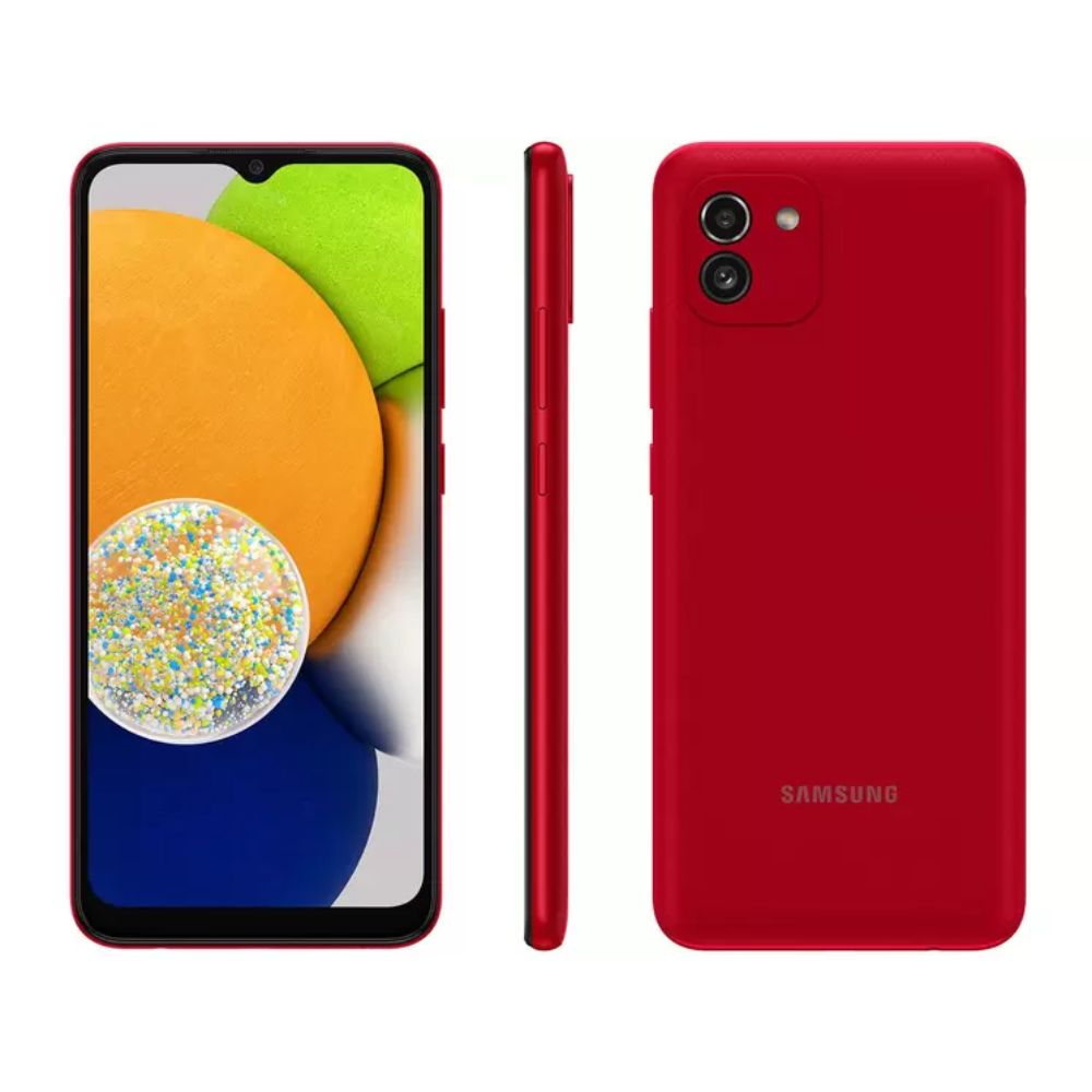 Smartphone Samsung Galaxy A03 64 Gb Vermelho 4 Gb Ram